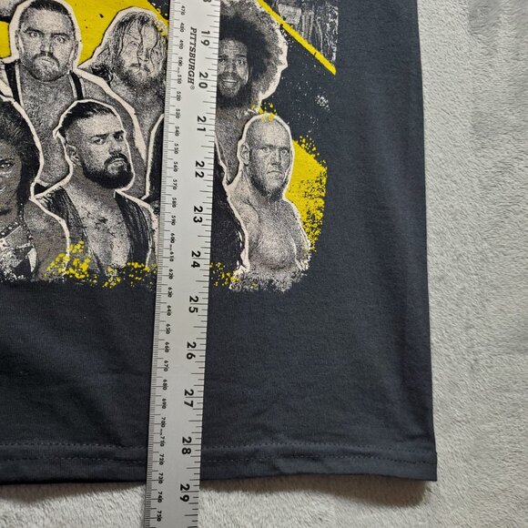 WWE #WE ARE NXT Wrestling Graphic T-shirt Double Sided Hit Black Tee Adult Sz M - Picture 12 of 12